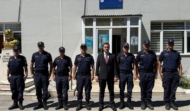 Kaymakam Şimşek’ten jandarma ve emniyete ziyaret