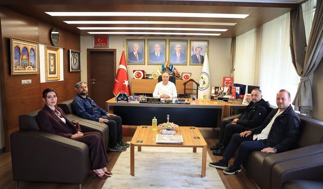Kalehisar kazı heyetinden Başkan Arslan’a ziyaret