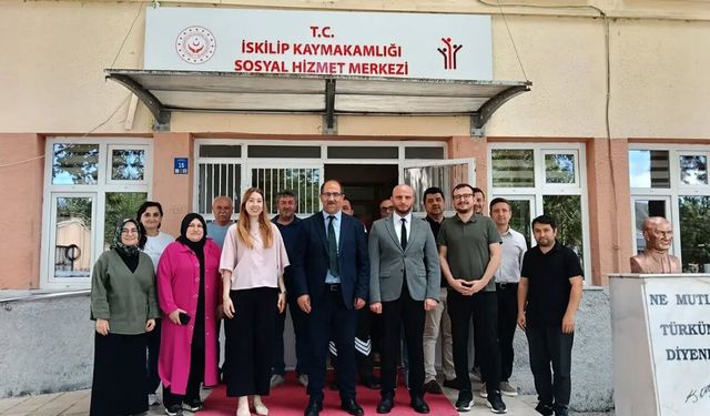 İskilip Sosyal Hizmet Merkezi’nde çalışmalar değerlendirildi