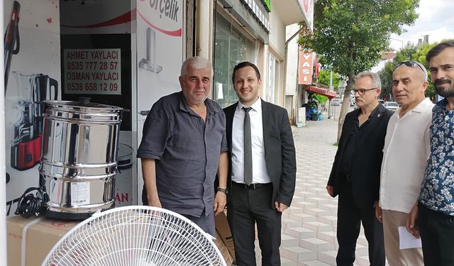 Ahmet Çağlar’dan esnaf ziyaretleri