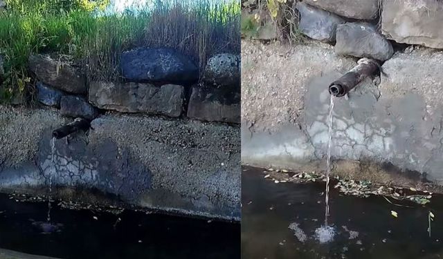 Dağ başındaki çeşme doğal güzelliği ile dikkat çekiyor
