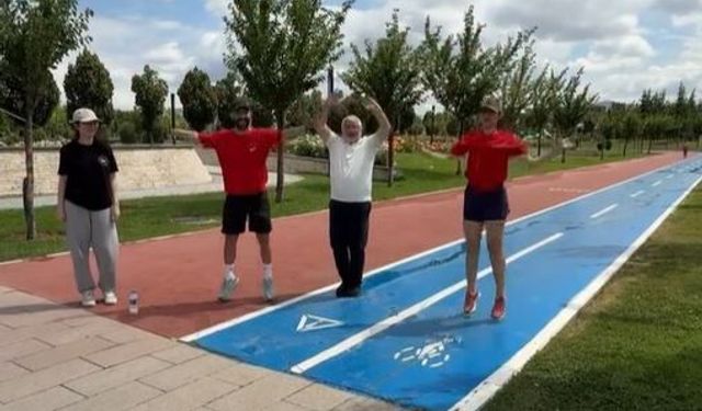 Başkan Aşgın’dan Millet Bahçesi’nde sabah sporu