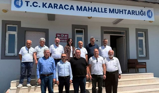 Çorum’un 17’nci mahallesine muhtarlardan destek ziyareti