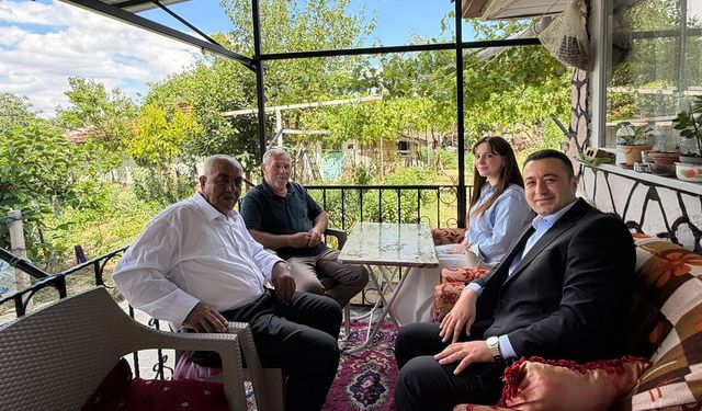 Kaymakam Şimşek’ten şehit babası Mehmet Ali Erboyacı’ya ziyaret