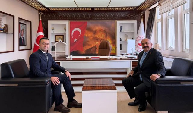 Başkan Taner İsbir’den Kaymakam Fatih Şimşek’e hayırlı olsun ziyareti