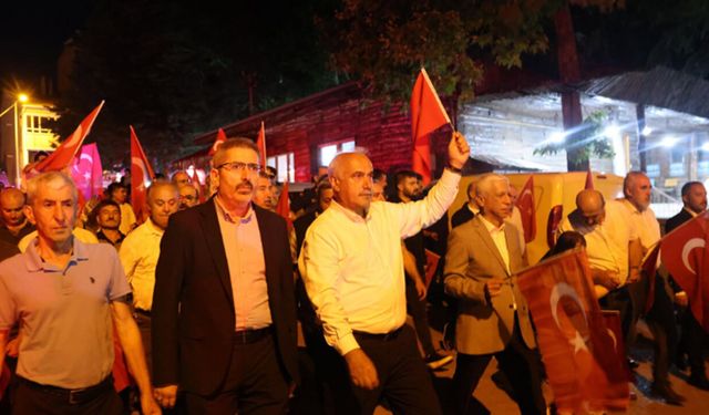 İskilip’te 15 Temmuz Bayrak Yürüyüşü düzenlendi