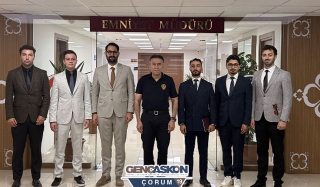 Çorum Genç ASKON’dan İl Emniyet Müdürü Arif Pehlivan’a ziyaret