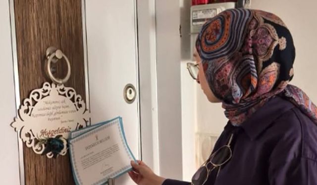 AK Parti Kadın Kollarından hane ziyaretleri