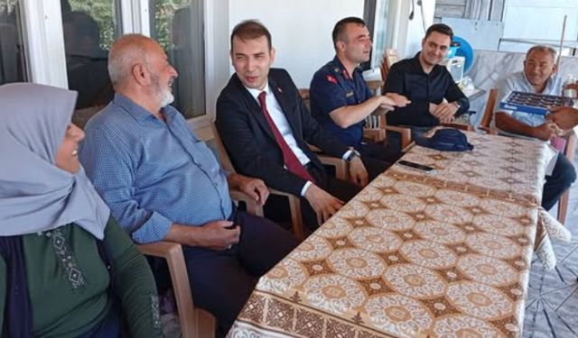 Kaymakam Düzgün’den Gazi Osman Uzun’a anlamlı ziyaret