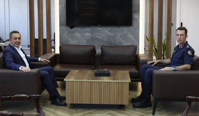Binbaşı Görkem Güncan’dan Başkan Dere’ye veda ziyareti