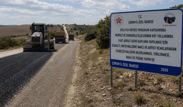 Çorum’un köy yolları için dev malzeme ve nakliye ihalesi yapılacak