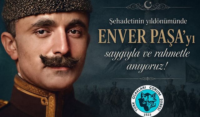 Enver Paşa şehadetinin 104. yılında anıldı