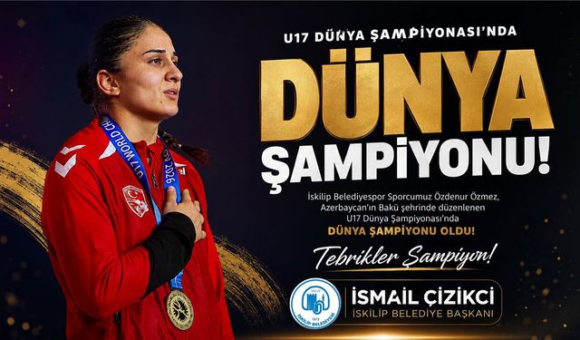 Başkan Çizikci, Dünya Şampiyonu Özdenur Özmez’i kutladı