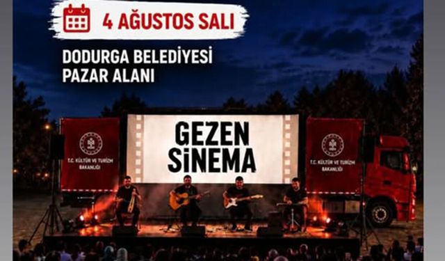 Gezen Sinema Dodurga halkı ile buluşuyor