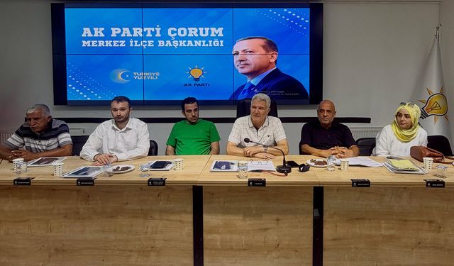 AK Parti Merkez İlçede teşkilat çalışmaları ele alındı