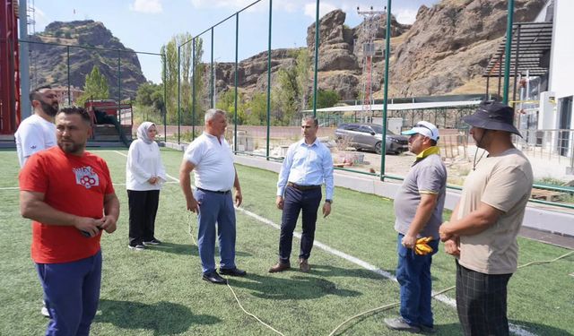 Kaymakam Duman stat çevresindeki çalışmaları inceledi