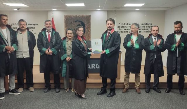Çorum Barosu’nda Eren Enes Yıldırım ruhsatını aldı