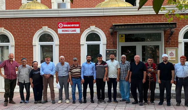 Müftü Ömer Kılıç, Merkez Camii cemaatiyle bir araya geldi