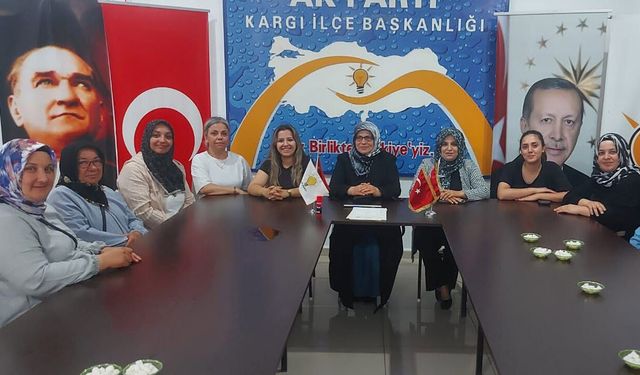 AK Parti Kargı Kadın Kolları çalışmaları değerlendirdi