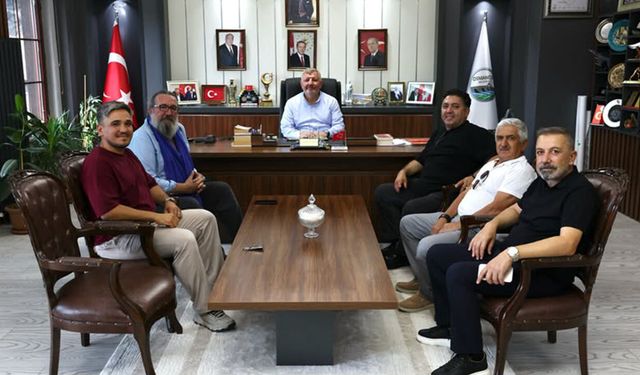 Sinema dünyasının önemli isimlerinden Başkan Gelgör’e ziyaret