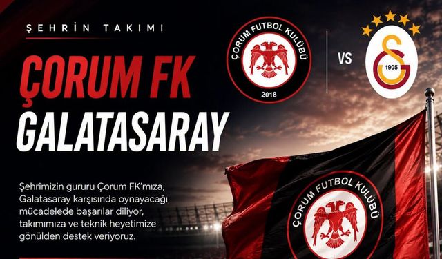 Çorum Gençlik ve Spor İl Müdürlüğü’nden Çorum FK’ya destek mesajı