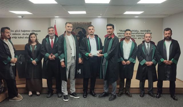 Avukat Emirhan Erdem için yemin ve ruhsat töreni