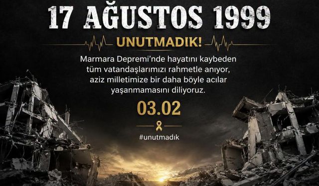 Baro Başkanı Kalıpçı: 17 Ağustos Marmara Depremini unutmadık