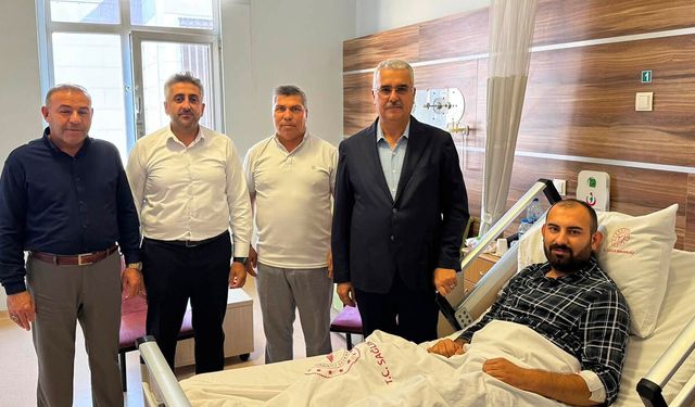 Yusuf Ahlatcı’dan Onur Civan’a geçmiş olsun ziyareti