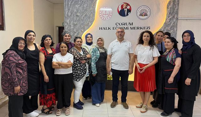 Çorum Halk Eğitimi Merkezi’nde aşçı yardımcılığı kursu açıldı
