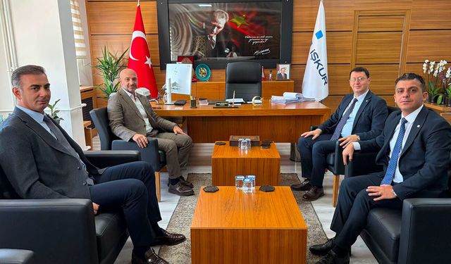 VakıfBank heyetinden İŞKUR Çorum İl Müdürü Saraçoğlu’na ziyaret
