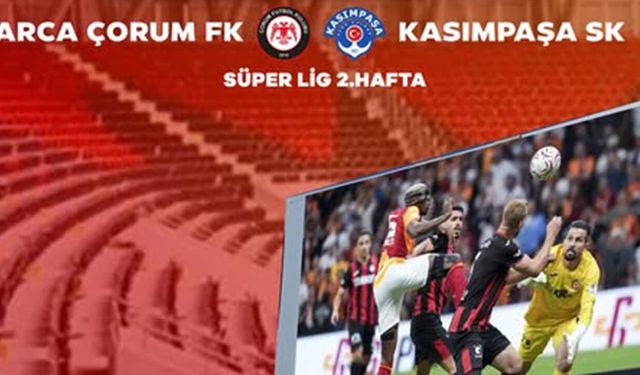 Sungurlu’da Çorum FK maçı dev ekranda izlenecek