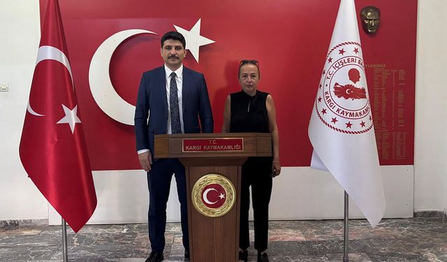 AK Parti İlçe Başkanı Demiral’dan Kaymakam Kayış’a ziyaret