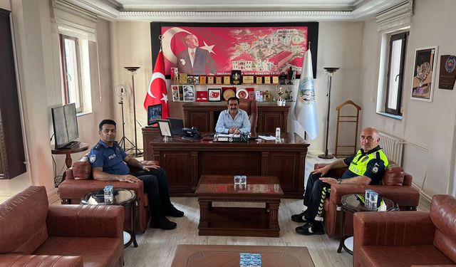 İlçe Emniyet Amiri İnan’dan Başkan Aylar’a iade-i ziyaret