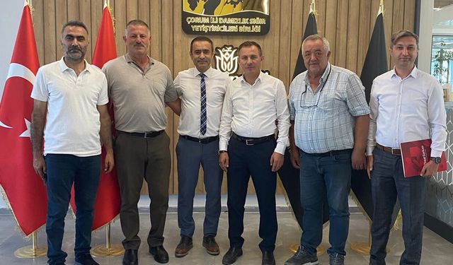 Ziraat Bankası heyeti Yılmaz Kaya ile bir araya geldi