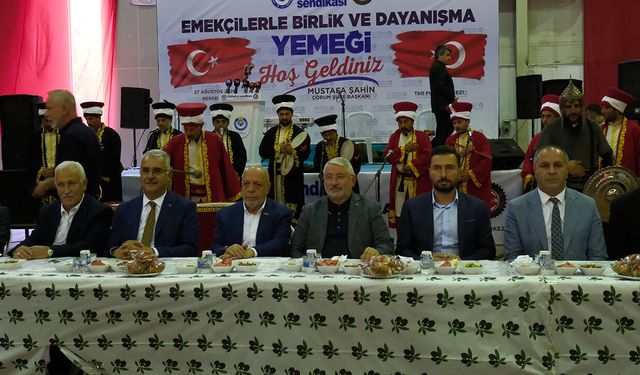 HAK-İŞ Genel Başkanı Arslan Çorum'da emekçilerle buluştu