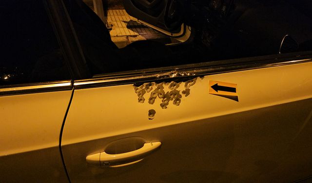 Park halindeki araca kurşun yağdırdılar