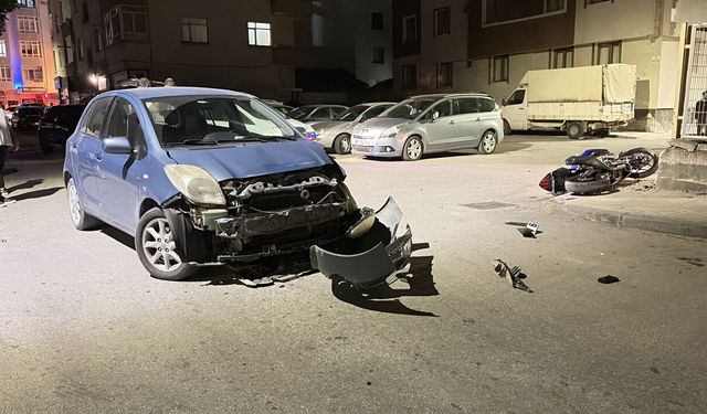 Çorum’da motosiklet kazası: Çarpışmanın şiddetiyle yola savruldu