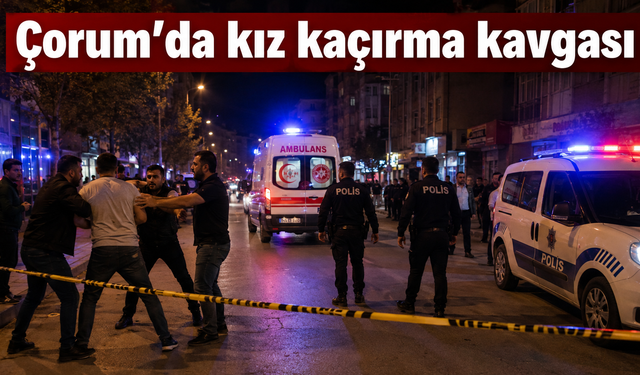 Çorum’da kız kaçırma kavgası: Tüfek ve bıçaklar konuştu