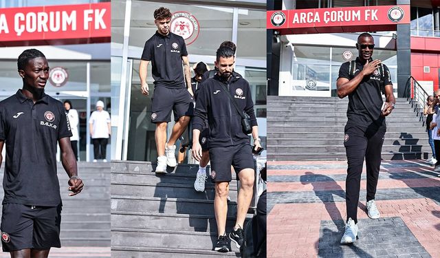 Arca Çorum FK, tarihi Galatasaray maçı için İstanbul’a hareket etti