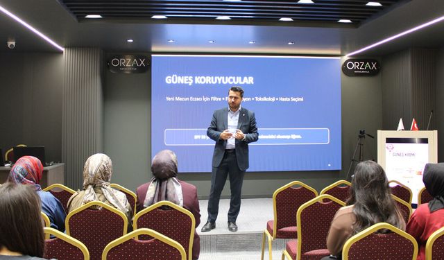 Çorum Eczacı Odası’nda güneş kremi eğitimi düzenlendi