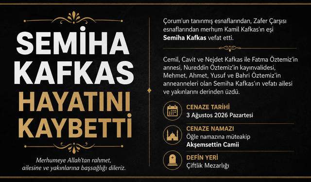 Semiha Kafkas hayatını kaybetti