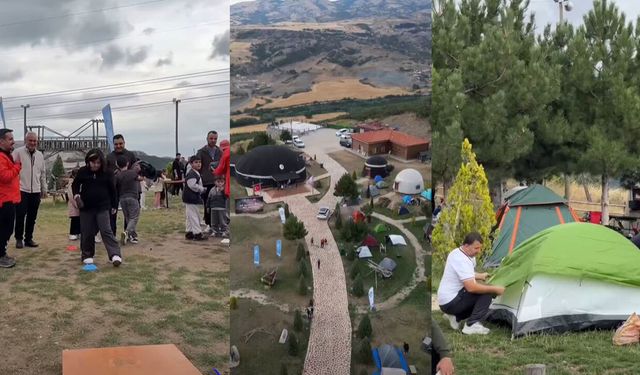 Çorum’da babalar ve çocukları kampta buluştu