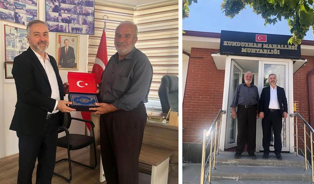 İl Müftüsü Yıldırım’dan Kunduzhan Mahalle Muhtarı Akçal’a ziyaret