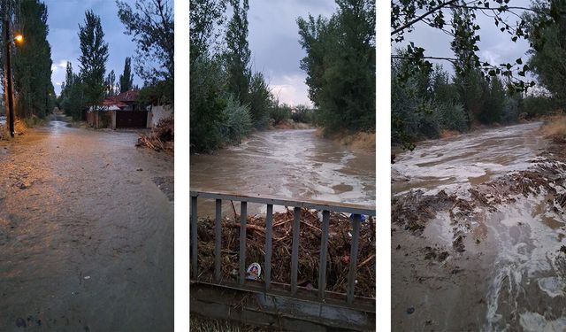 Çorum'da kuvvetli sağanak hayatı olumsuz etkiledi