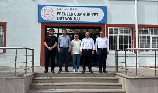 İskilip’te okullarda bakım ve onarım çalışmalarını incelediler