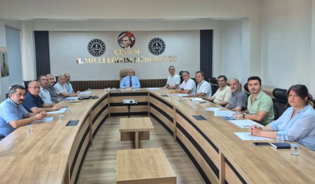 Çorum’daki eğitim yatırımları değerlendirildi