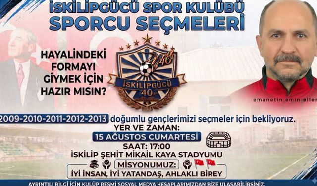 İskilipgücü geleceğin yıldızlarını arıyor