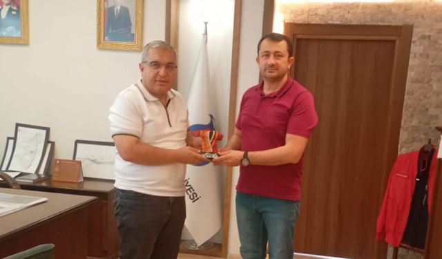 Dorukseki Köyü Dernek Başkanı Palaz’dan Başkan Ünlü’ye ziyaret