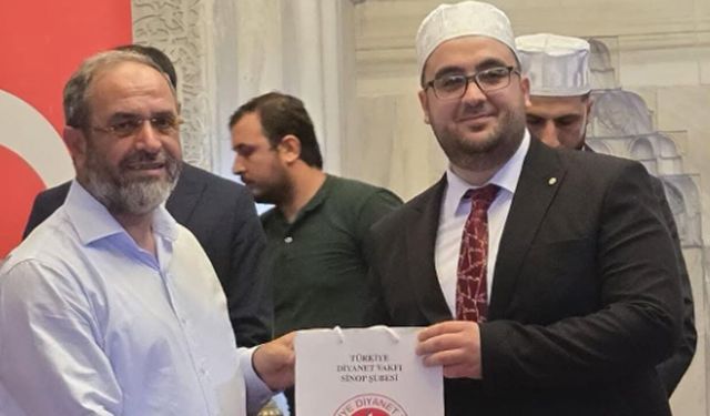Çorumlu Berat Baki Şanal ezanı güzel okumada bölge birincisi oldu
