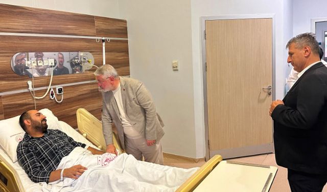 Başkan Aşgın’dan Onur Civan’a geçmiş olsun ziyareti